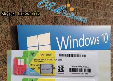 Fábrica profissional da etiqueta da etiqueta global DVD do Coa de Windows 10 da área selada