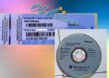 Etiqueta original do Coa de Windows 7, Coa genuíno de Windows 7 Home Premium