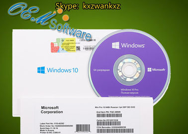 Bloco do Oem de Windows 10 da etiqueta do Coa do MS Global DVD pro