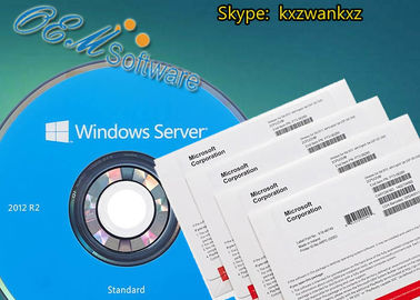 64 chave do produto do Oem da caixa DVD do retalho do padrão R2 de Windows Server 2012 dos bocados