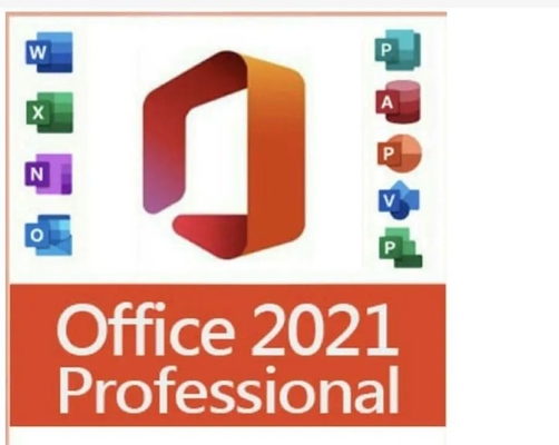 Chave da chave 5Pc do produto do sinal de adição de Microsoft Office 2021 originais pro para o PC