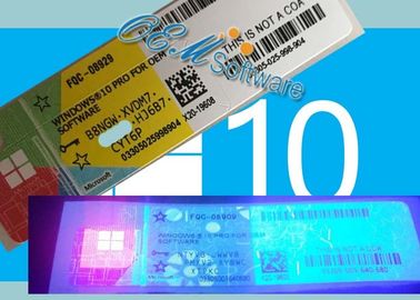 Etiqueta do Oem de Windows 10 chaves varejos do código de Digitas da vitória 10 da elevação pro pro