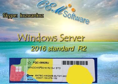 Licença padrão magro da etiqueta do Coa do software do OEM da chave R2 de Windows Server 2016 do bloco