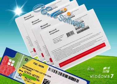 COA da caixa DVD de Windows 7 da ativação global do pacote completo pro para dentro