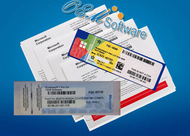 Bloco profissional francês do Oem de Windows 7 com etiqueta e licença do Coa