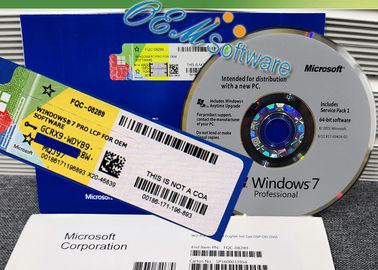 Etiqueta profissional DVD do COA do holograma da chave do Oem do bloco do Oem da caixa de Windows 7 do computador