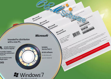 Etiqueta chave do Coa da vitória 7 em linha profissionais genuínos da ativação da caixa de Windows 7 pro