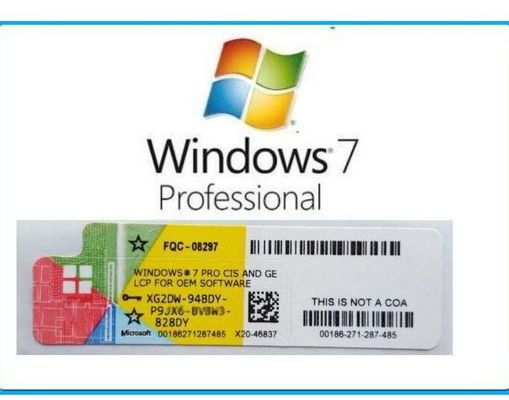 Etiqueta chave genuína do Coa de Windows 7 da elevação do Oem de Windows 7 pro