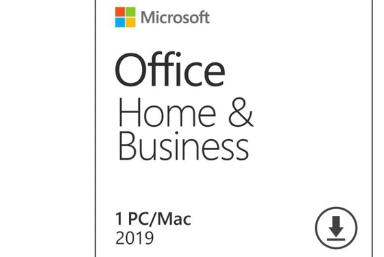 Casa de Microsoft Office e chave da ativação do negócio 2019 H&amp;B para o PC que não liga