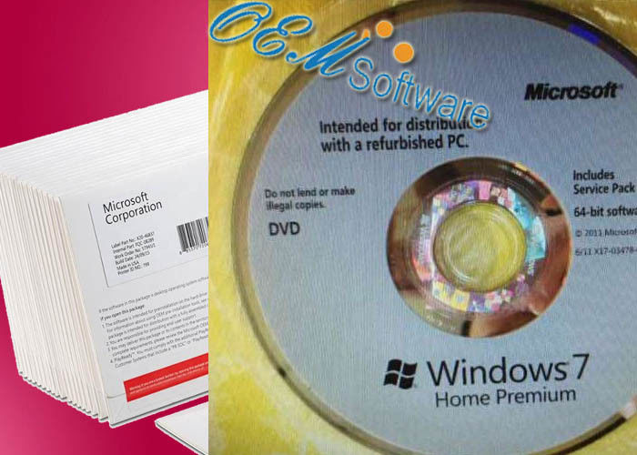 COA da caixa DVD de Windows 7 da ativação global do pacote completo pro para dentro